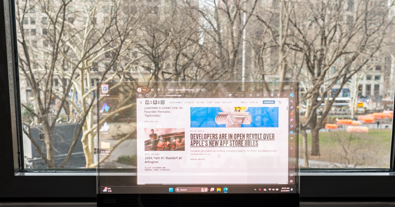 Lenovo’s Project Crystal Is a Concept Laptop With a Transparent Display