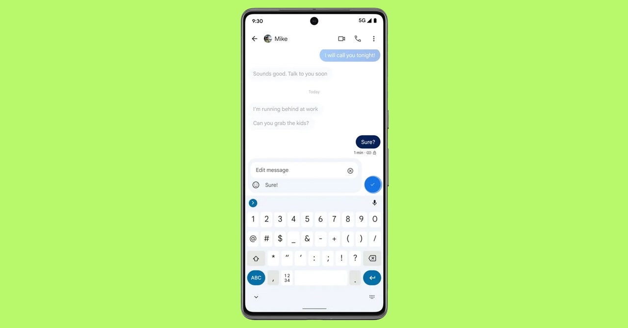 Android Now Lets You Edit Text Messages